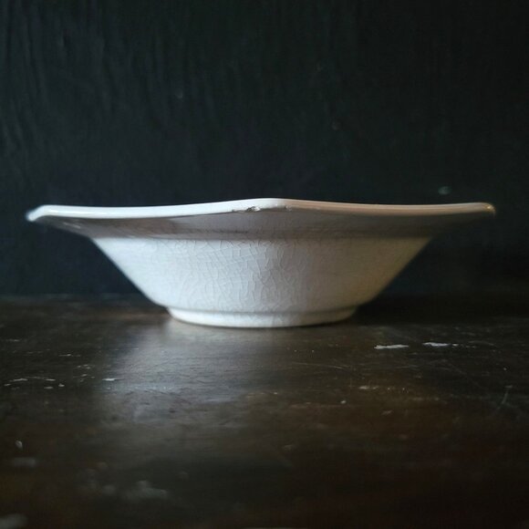 Vintage Castleton Independence Ironstone Octagonal Bowl Blue and White Garland - Picture 4 of 7